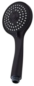 Saniclear Nero inbouwregendouche 20cm met wandarm, 3 standen handdouche en glijstang zwart mat