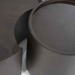 Eleonora Max Walnoot Salontafel Set Rond