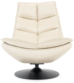 Eleonora Sven Draaifauteuil Beige Leder