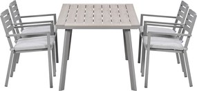 Garden Impressions Amarillo tuinset 5-delig - Penedo tuintafel 160x90 taupe