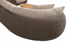 4 Seasons Outdoor Maxime chaise loungebank terre LoungebankLoungeset   bruin weerbestendig
