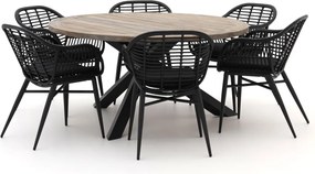 Diningset Intenso | 6 personen | Tuinset teakhout | 7-delig | Kees Smit Tuinmeubelen