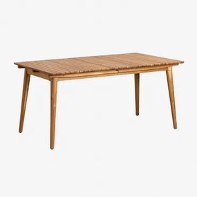 Rechthoekige Eettafel 160-210x90 Cm Uitschuifbaar In Acaciahout Tenay Acacia Bruin - Sklum