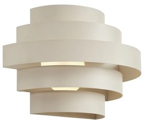 Moderne wandlamp beige incl. LED 3-staps dimbaar - Lines Modern Scandinavisch Binnenverlichting Lamp