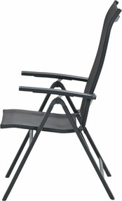 Garden Impressions Siena tuinstoel verstelbaar - donker grijs