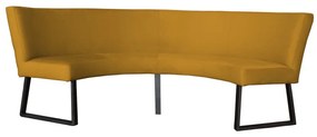 Eetkamerbank - Rotterdam - stof Element goud 08 - geschikt voor tafel 130 cm
