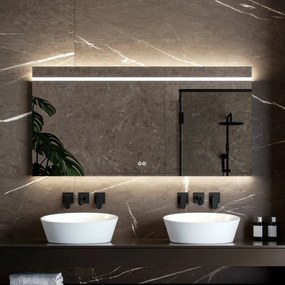Hipp Design 4500 spiegel 80x70cm met LED streep, backlight en spiegelverwarming