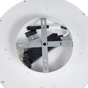 Scandinavische plafondlamp hout 40cm incl. LED dimbaar - Pecker