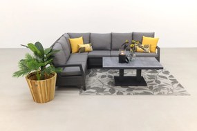 Darwin/Rockford lounge dining set - antraciet