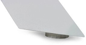 Dining Tuintafel rond 130 cm Aluminium/keramiek Wit Santika Orino