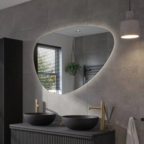 Ben Organic organische spiegel met LED verlichting en anti-condens 120x80cm