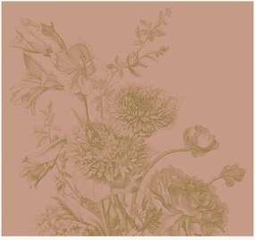 Vliesbehang Engraved Flowers