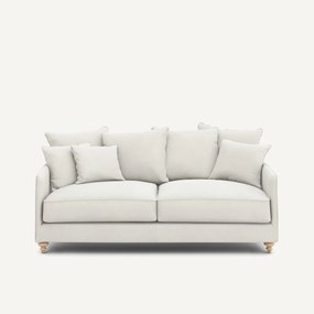 3-zits slaapbank van linnen fluweel, LAZARE