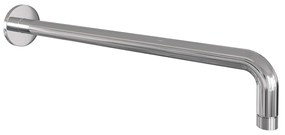 Brauer Chrome Edition thermostatische inbouw regendouche met staafhanddouche, gebogen muurarm en hoofddouche 30cm set 52 chroom