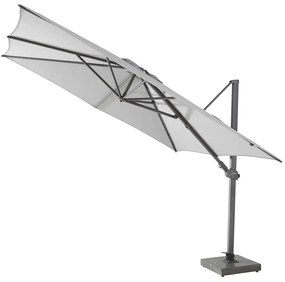 4 Seasons Outdoor Siesta PREMIUM parasol 300 x 300 cm mid grey, antraciet frame Parasol   antraciet weerbestendig