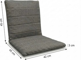 Lifestyle Garden Furniture Timo Dining Tuinstoel Kussen Dark Grey Grijs