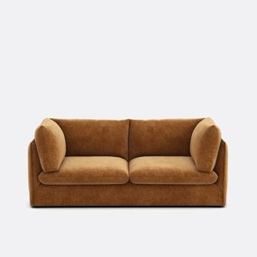 3-zits rechte bank in gevlekt polyester, MALO