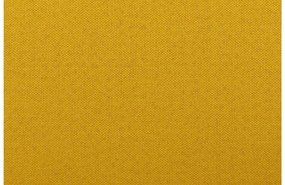 Goossens Zitmeubel Key West geel, stof, 2,5-zits, modern design met ligelement links