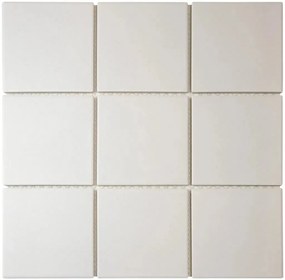 The Mosaic Factory London vierkante mozaïek tegels 95x95 super wit