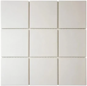 The Mosaic Factory London vierkante mozaïek tegels 95x95 super wit