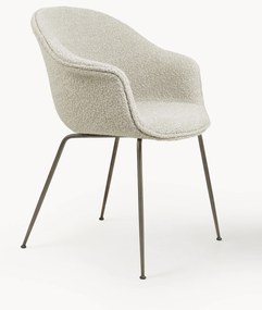 Armstoel Bat van bouclé