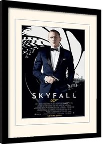 Ingelijste poster James Bond - Skyfall