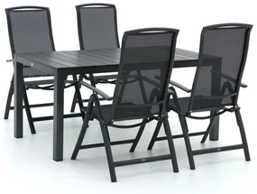 R&S Design Capri/Fidenza 160cm dining tuinset 5-delig verstelbaar