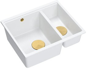 granieten spoelbak Logan 150 White