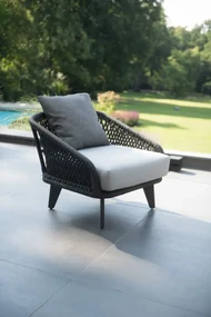 4 Seasons Outdoor Belize loungeset met Axel salontafel SALE  Loungeset    antraciet weerbestendig