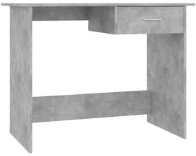 vidaXL Bureau 100x50x76 cm bewerkt hout betongrijs