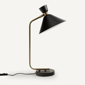 Tafellamp in verouderde messing, Zoticus