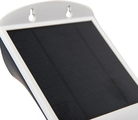 Buiten wandlamp wit 21,5 cm met dimlicht en sensor op solar - Daya