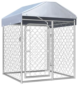 vidaXL Hondenkennel voor buiten met dak 100x100x125 cm