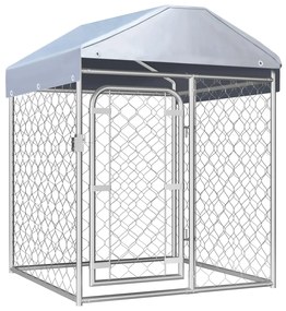 vidaXL Hondenkennel voor buiten met dak 100x100x125 cm