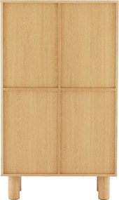Eiken Wandkast Modern - 80x40x137cm.