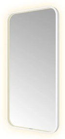 Hotbath &MORE Spiegel direct en indirect LED spiegelverwarming color changing dimbaar met afstandsbediening Mat wit SSQ510WH