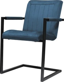 Eetkamerstoel - Lara met leuning - stof Element azure 21