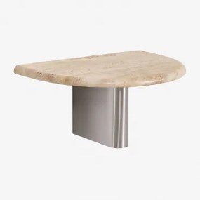 Pack Van 2 Zwevende Nachtkastjes 40x30 Cm Mayeli Travertine - Sklum