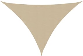vidaXL Zonnescherm driehoekig 4x4x5,8 m oxford stof beige