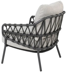 4 Seasons Calpi lage lounge dining stoel - antraciet