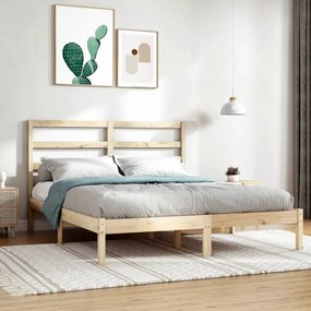 vidaXL Bedframe massief grenenhout 140x200 cm