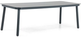 Tuinset 6 personen 220 cm Kunststof Taupe Lifestyle Garden Furniture Salina/Tavano