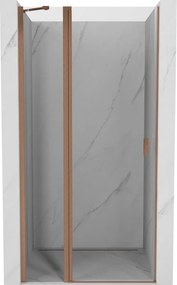 Mexen Mist draaideur douchedeur 80 cm, transparant, geborsteld koper - 8A4-080-000-65-00