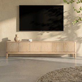 Lang Tv-meubel Licht Eiken 220 Cm - 220x40x50cm.