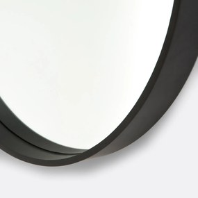 Ronde spiegel, zwartØ55 cm, Alaria