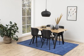 stoel BALTEA zwart eco-leer / poten zwart - modern voor woonkamer / eetkamer