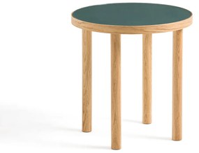 Bijzettafel in eik en glas, Evergreen