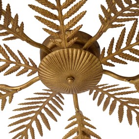 Vintage plafondlamp goud 70cm 5-lichts - Botanica