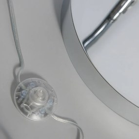 Moderne booglamp chroom verstelbaar zonder kap