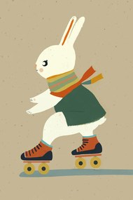 Ilustratie Inline Skating Bunny, Treechild